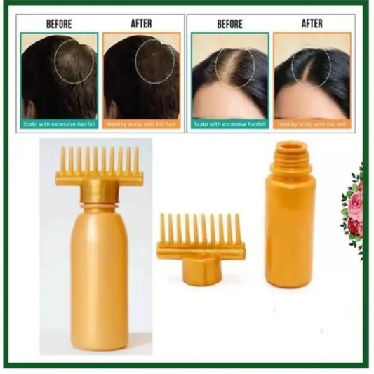 Oil Comb Bottle Golden Color