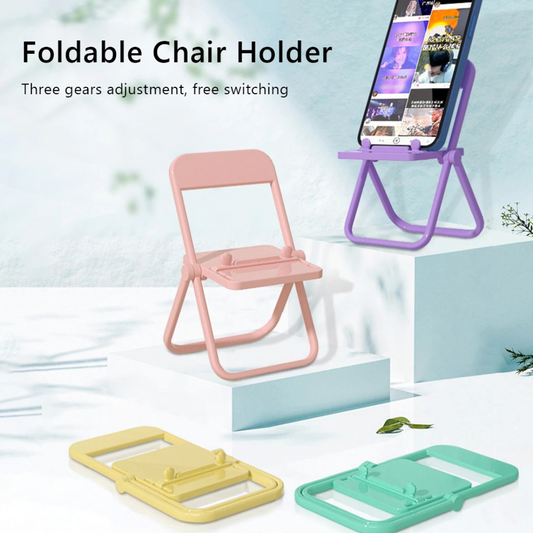 Cute Chair Shaped Foldable Mobile Phone Stand