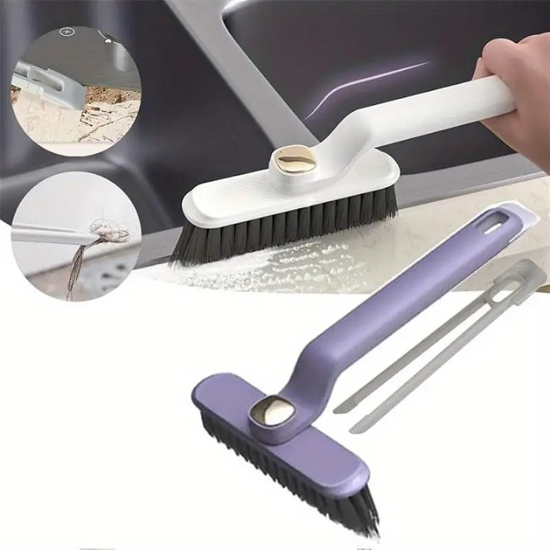 360-Degree Rotating Multi-Purpose Gap Cleaning Brush—Stiff Bristle Crevice Tool for Bathroom, Kitchen & Tile Floors - Gadget Savor