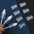 2PCS/5PCS Transparent Cable Protector Sleeve Soft Silicone Cable Winder Charging Cable Protector - Gadget Savor