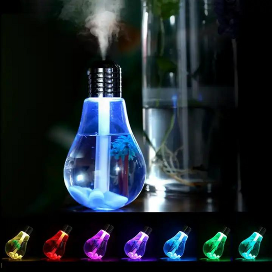 Night light color changing aromatherapy mini usb bulb humidifier