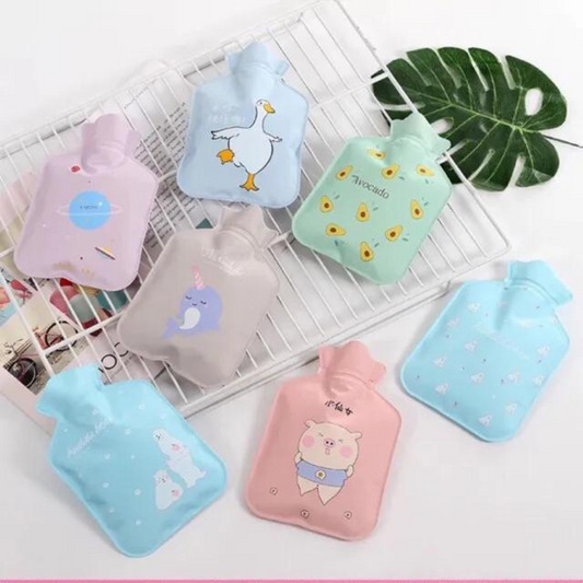 Small Hot Water Bottle Bag for Hot & Cold Compress with Cover