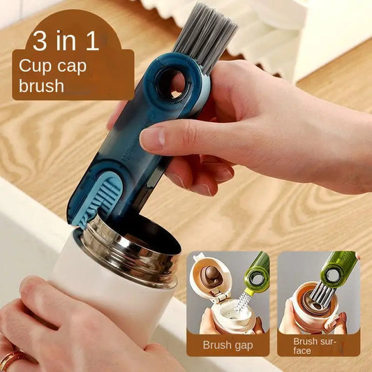 3 In 1 Bottle Gap Cleaning Brush U-shaped - Gadget Savor